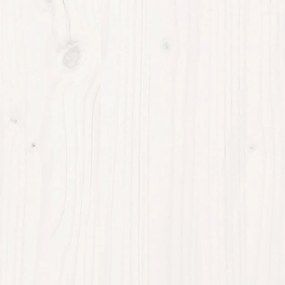 Sofá-cama futon com colchão 80x206x11 cm pinho maciço branco