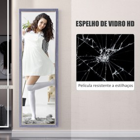Espelho de Pé Shehe de Corpo Inteiro - Com Estrutura em Veludo – 50x15