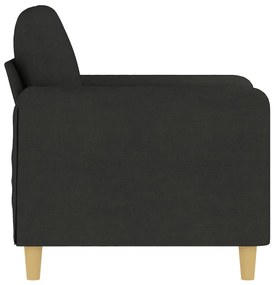 Poltrona Chloé - Em Tecido - Cor Preto - 78x77x80 cm - Com o seu Assen