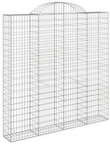 Cestos gabião arqueados 3pcs 200x30x200/220cm ferro galvanizado