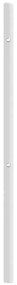 Cabeceira de cama 100 cm metal branco