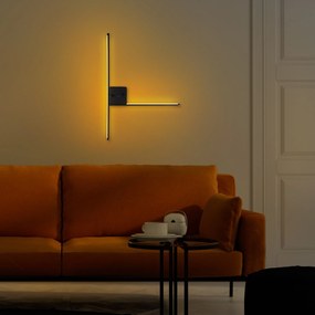 Aplique de Parede Sarf – Preto – 61 cm x 42 cm