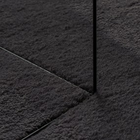 Tapete vidaXL "HUARTE" Preto 100x200 cm Oval