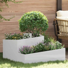 vidaXL Vaso 80x80x50 cm Aço Galvanizado