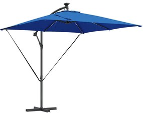 Guarda-sol de Bananeira Cantilever Azul 249 x 249 x 250 cm