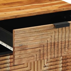 Mesa de Cabeceira vidaXL 50x33x60 cm Madeira de Acácia Sólida