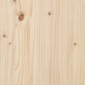 Cama alta com secretária 80x200 cm madeira de pinho maciça