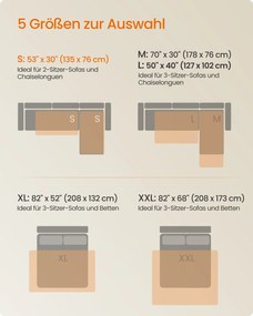 Manta impermeável para cães 135 x 76 cm cinzento