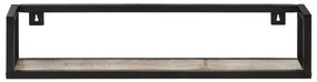 Prateleiras de parede 2 pcs 80 cm madeira recuperada maciça