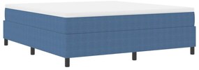 vidaXL Estrado de cama plataforma Azul 180 x 200 cm tecido