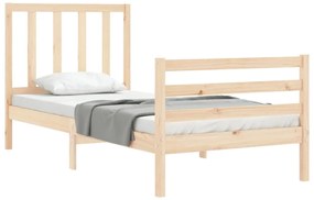 Cama sem colchão 90x200 cm madeira de pinho maciça