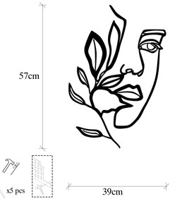 Acessório Decorativo de Parede Model-093 – Preto – 46 x 56 cm