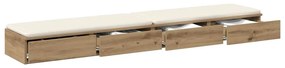 Gavetas de Cama Carvalho Artesanal 200x36,5x16,5 cm Madeira Engenheira