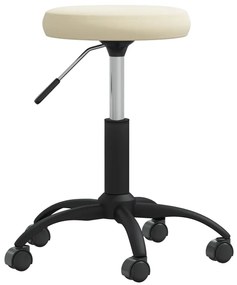Cadeira de jantar veludo cor creme