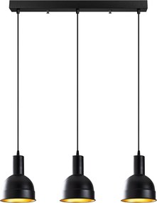 Chandelier Berceste – Preto – 67 x 17 cm