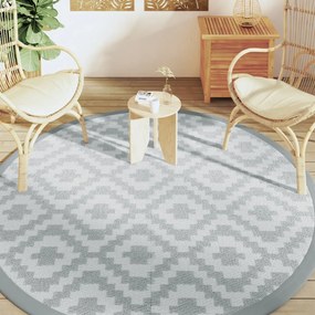 Tapete de exterior Ø200 cm ARAKIL PP cinzento