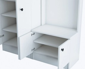 Hall Stand M11 – Branco – 119,6 cm x 182,8 cm x 37,3 cm