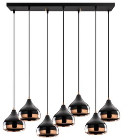 Candeeiro de Teto Yildo – Preto – 88 x 36 cm