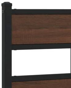 Cama sem colchão com cabeceira 90x200 cm carvalho castanho