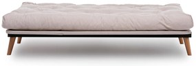 Sofá-Cama de 3 Lugares Saki – Creme – 185x92x82 cm