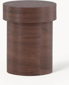 Mesa de apoio redonda com aspeto de madeira Malung