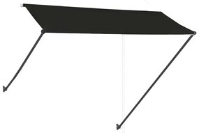 Toldo retrátil com LED 300x150 cm antracite