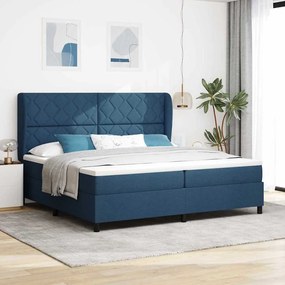 Cama Box com Colchão vidaXL - Azul, 200x200 cm, Tecido