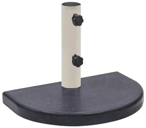 Base para guarda-sol 40x28x4 cm granito preto