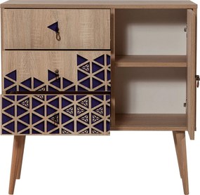 Cômoda Verybox – Carvalho Sonoma – 90 x 90 x 40 cm