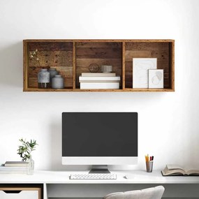Gabinete para TV com prateleira Madeira antiga 37 x 37 x 107 cm
