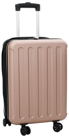 vidaXL Mala Dobravel Casca Dura 20'' Rosa Dourado 34x23x55.5 cm ABS