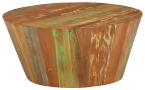 Mesa de centro Ø65x31 cm madeira recuperada maciça