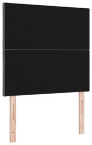 Cabeceira em Veludo Cinza Escuro de 90cm com Design de Blocos de Diama