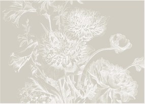 Papel de parede Engraved Flowers