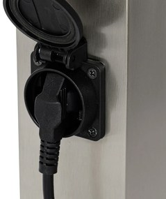 Candeeiro de exterior moderno em aço de 45 cm com soquete IP44 - Malios Design,Moderno