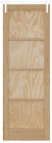 Porta Deslizante vidaXL com Conjunto de Ferragens 73.5x211 cm Madeira