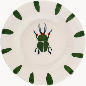 Prato de sobremesa pintado à mão Leafy Bug