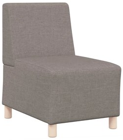 Cadeira de Sofá Cinza Claro 55 cm em Tecido 3 pcs