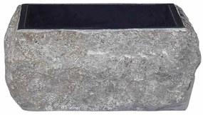 Lavatório 30x30x13 cm mármore preto