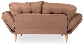 Mesa de Centro Selin Metal Ferforje – Nogueira e Preto – 90x90x38 cm