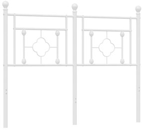 Cabeceira de cama 120 cm metal branco
