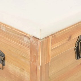 Baú de arrumação com almofadão 80x40x40 cm MDF