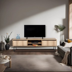 Móvel TV Escape – Felt Black – 180 cm x 50 cm x 40 cm