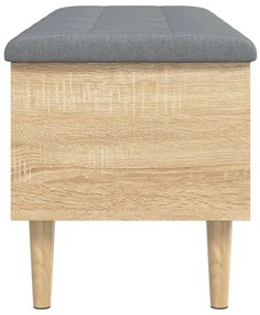 Banco arrumação 102x42x46 cm derivados madeira carvalho sonoma