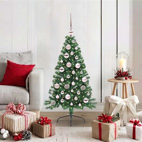 vidaXL Árvore de Natal Artificial Pré-iluminada Verde 120 cm PVC