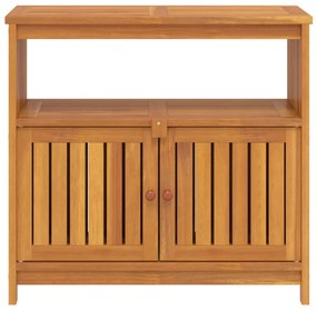 Mesa consola para jardim 80x35x75 cm madeira de acácia maciça