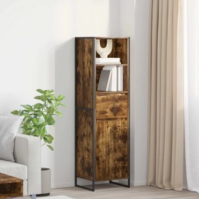 vidaXL Gabinete de Livros com gaveta Carvalho Fumê 43 x 36 x 150.5 cm