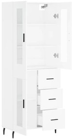 Armário alto 69,5x34x180 cm derivados de madeira branco