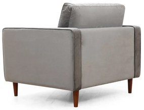 Cadeira Wing Rome – Cinza Claro – 105x85x90 cm