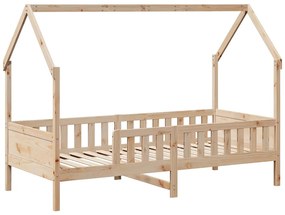 Estrutura de cama infantil c/ gavetas 80x200 cm pinho maciço